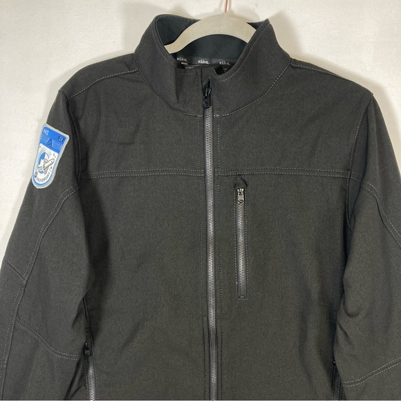 KUHL Born in the Mountains Jacket Mens M Gray Full-Zip Outdoor Hiking Logo - Picture 4 of 16